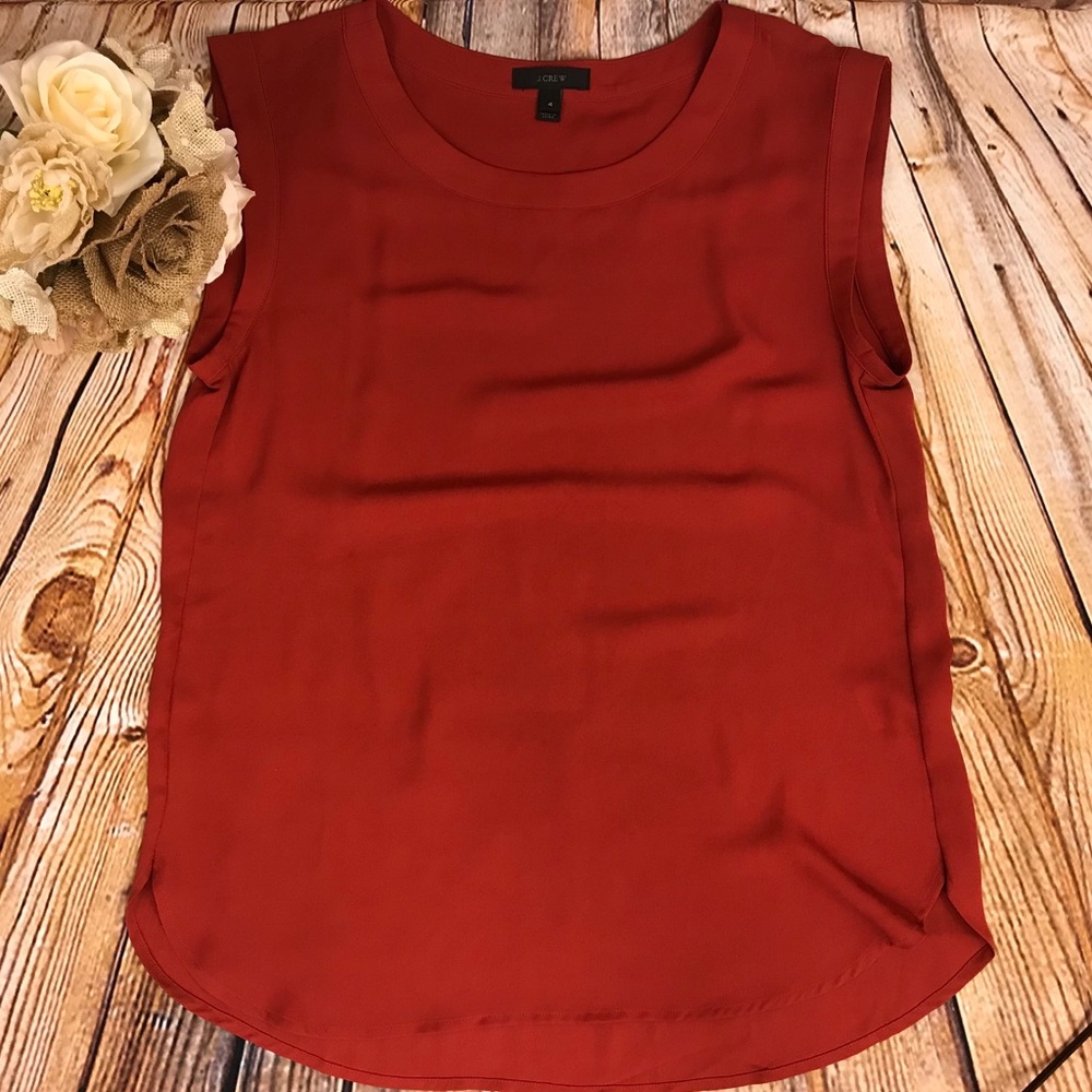 J CREW SLEEVELESS DRAPEY TOP